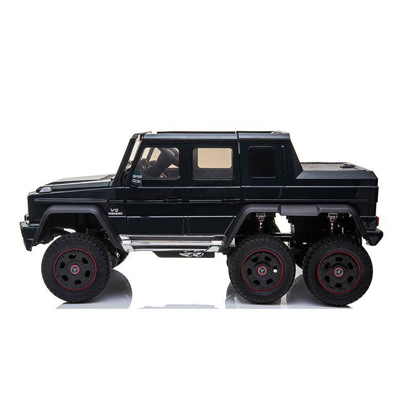 24V 6x6 Mercedes Benz G63 6 Wheels 1 Seater Ride on Car with Parental Remote Control for 3-8 Years (Black)