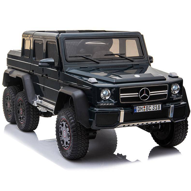 24V 6x6 Mercedes Benz G63 6 Wheels 1 Seater Ride on Car with Parental Remote Control for 3-8 Years (Black)