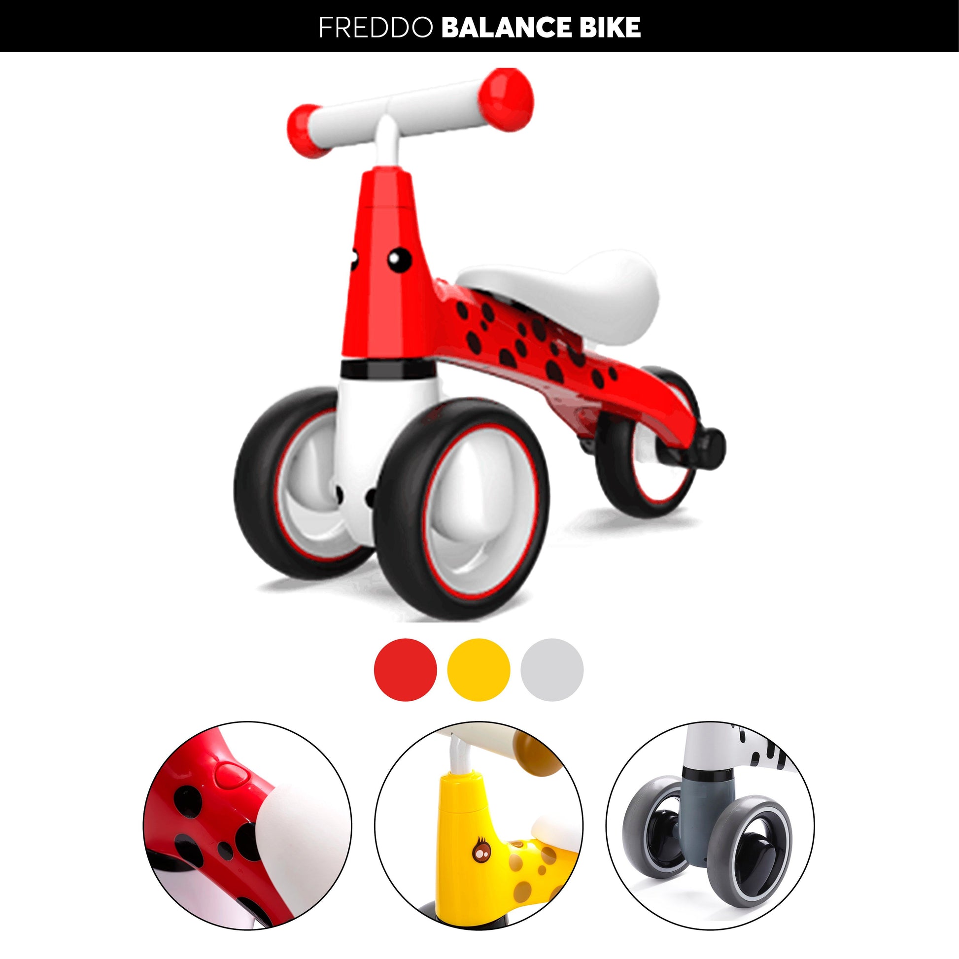 3 Wheel Balance Bike | Freddo Toys