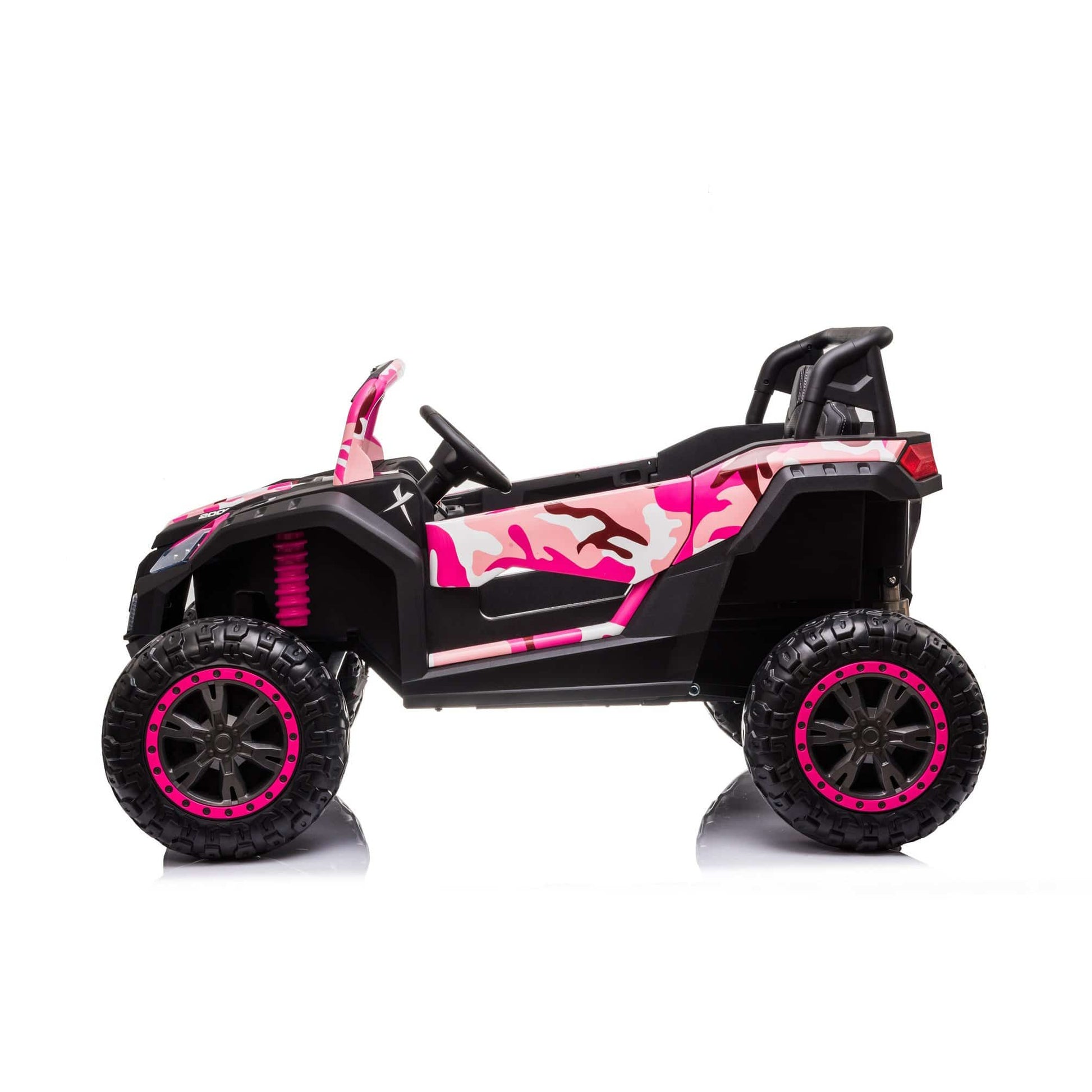 24V 4x4 Freddo Toys Dune Buggy 2 Seater Ride on with Parental Remote Control for 3+ Years (Cammo Pink)