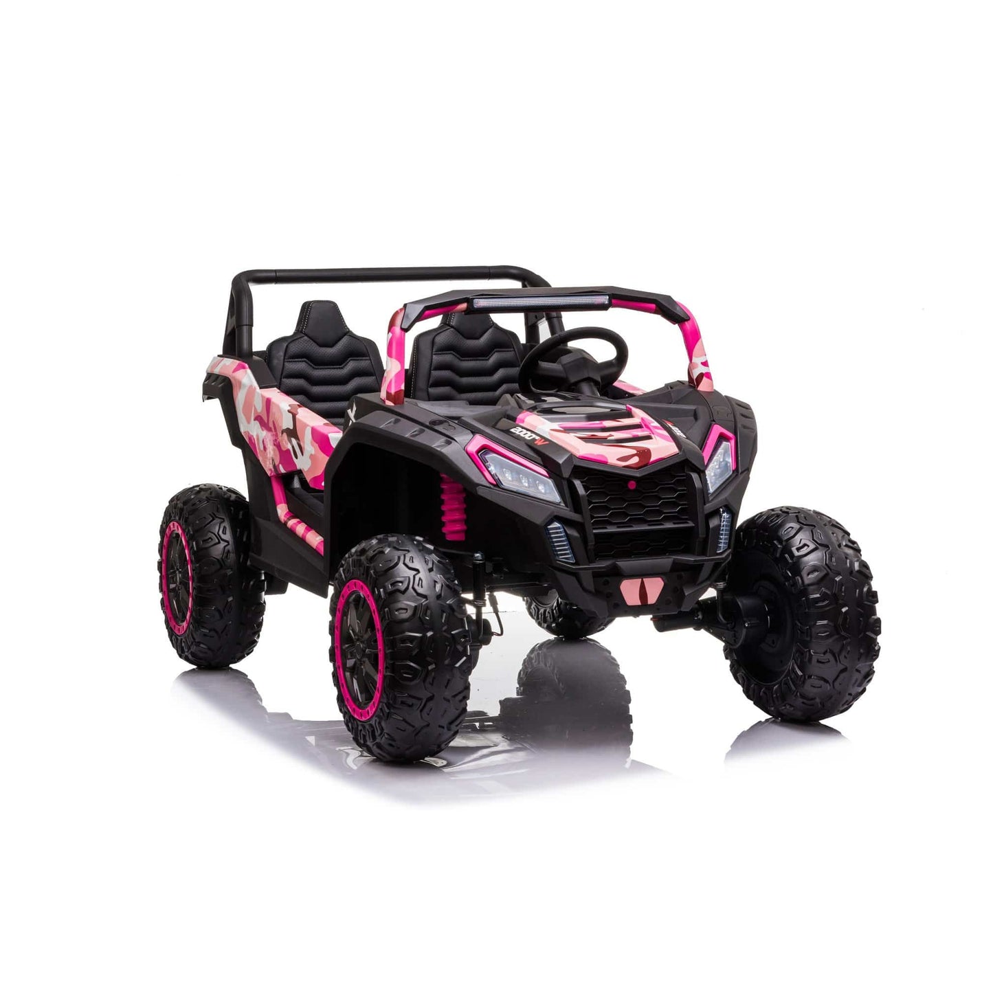 24V 4x4 Freddo Toys Dune Buggy 2 Seater Ride on with Parental Remote Control for 3+ Years (Cammo Pink)