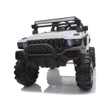 12V Off Road 4X4 2 Seater Ride on Monster Truck with Parental Remote Control for 3-8 Years (White)